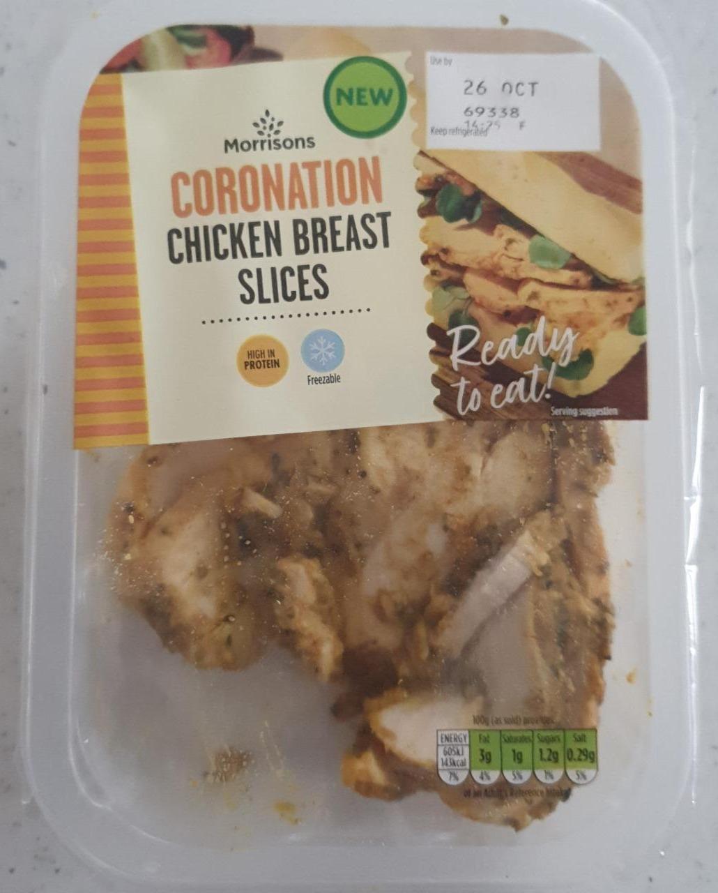 Fotografie - Coronation chicken breast slices Morrisons