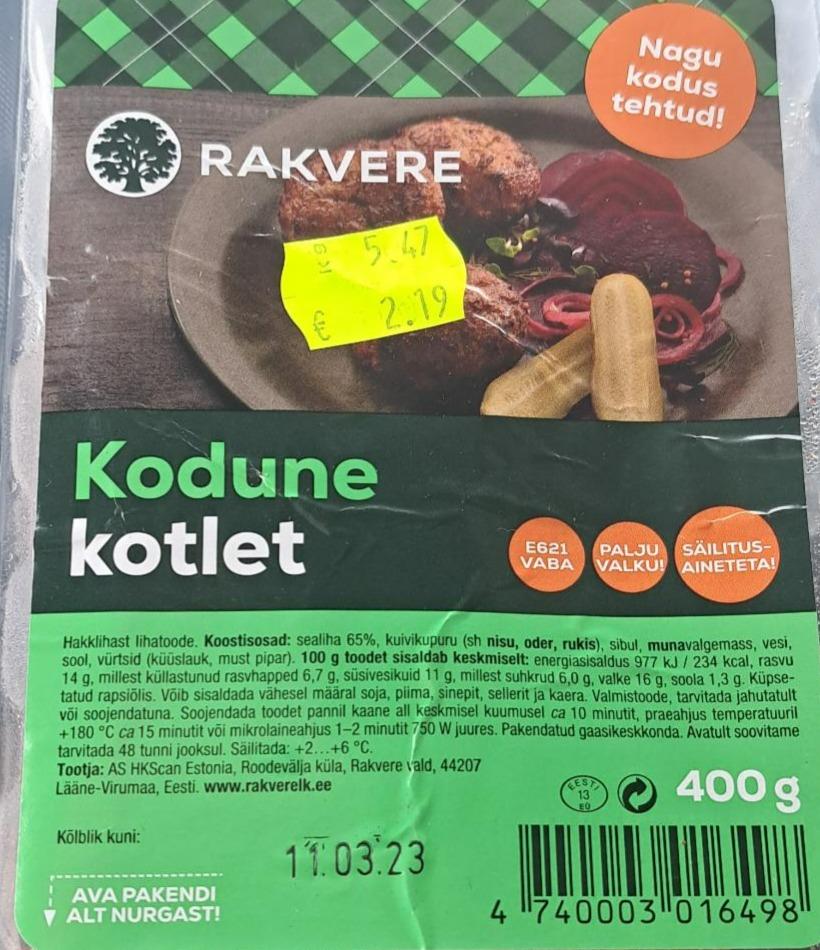 Fotografie - Kodune kotlet Rakvere