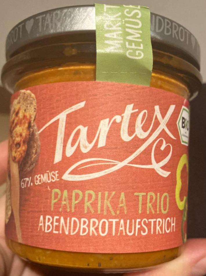 Fotografie - Bio Paprika Trio Abendbrotaufstrich Tartex