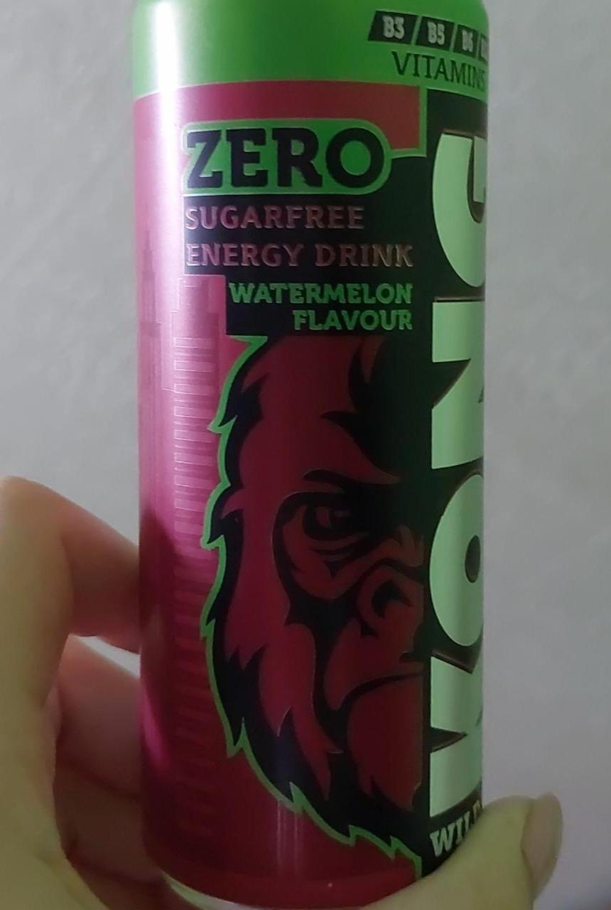 Fotografie - Kong Strong zero sugarfree energy drink watermelon flavour