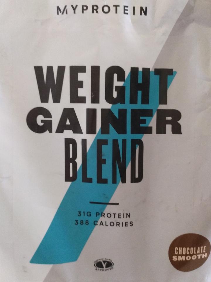 Fotografie - Weight gainer blend chocolate smooth Myprotein