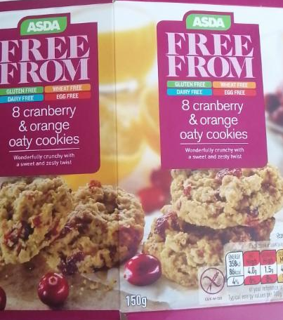 Fotografie - 8 Cranberry & Orange Oaty Cookies ASDA Free From