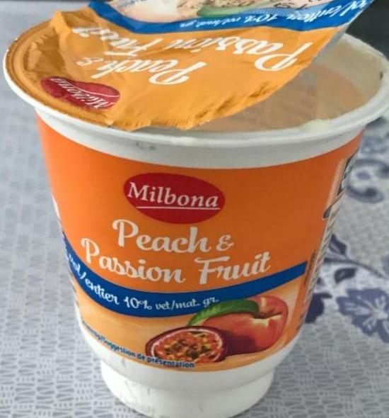 Fotografie - Jogurt peach passion fruit Milbona