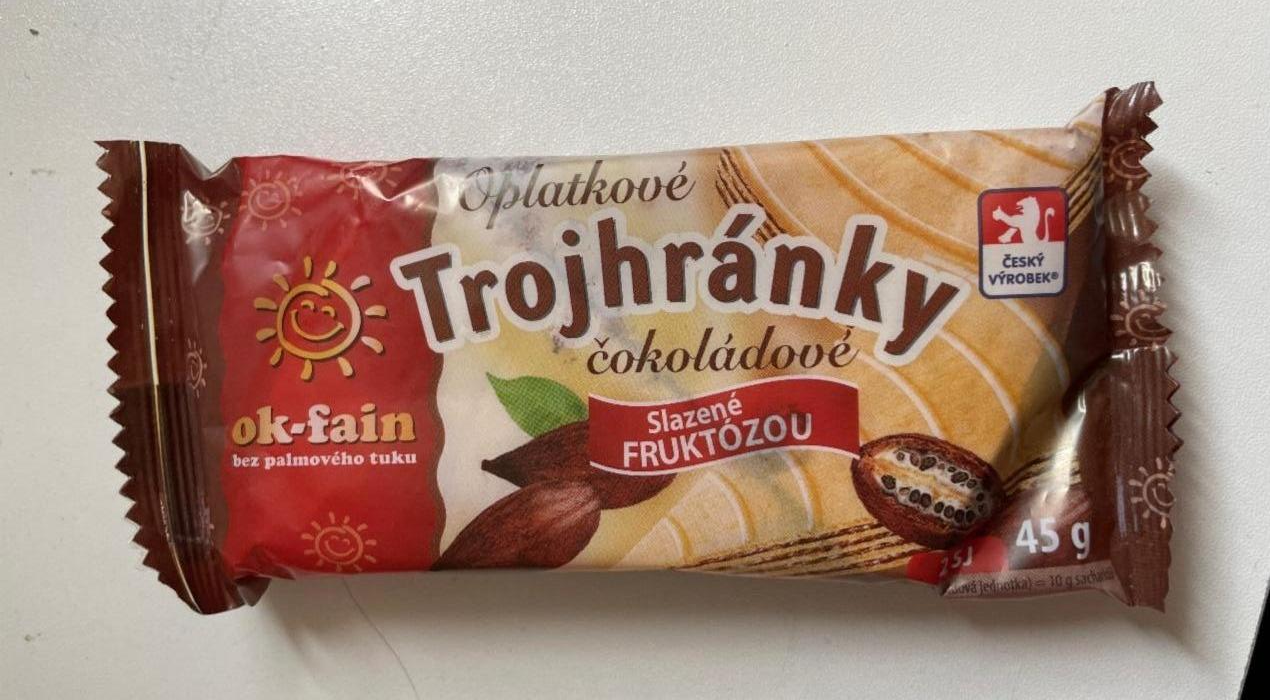 Fotografie - Oplatkové Trojhránky čokoládové Ok-fain