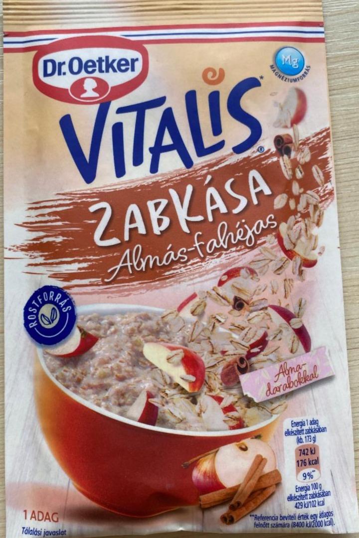 Fotografie - Vitalis Zabkása Almás-fahéjas Dr.Oetker