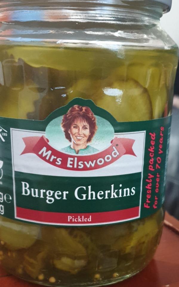 Fotografie - Burger Gherkins Pickled Mrs Elswood