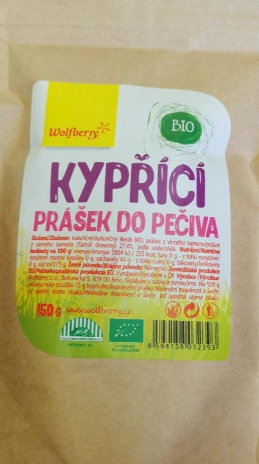 Fotografie - Kypřící prášek do pečiva bio Wolfberry