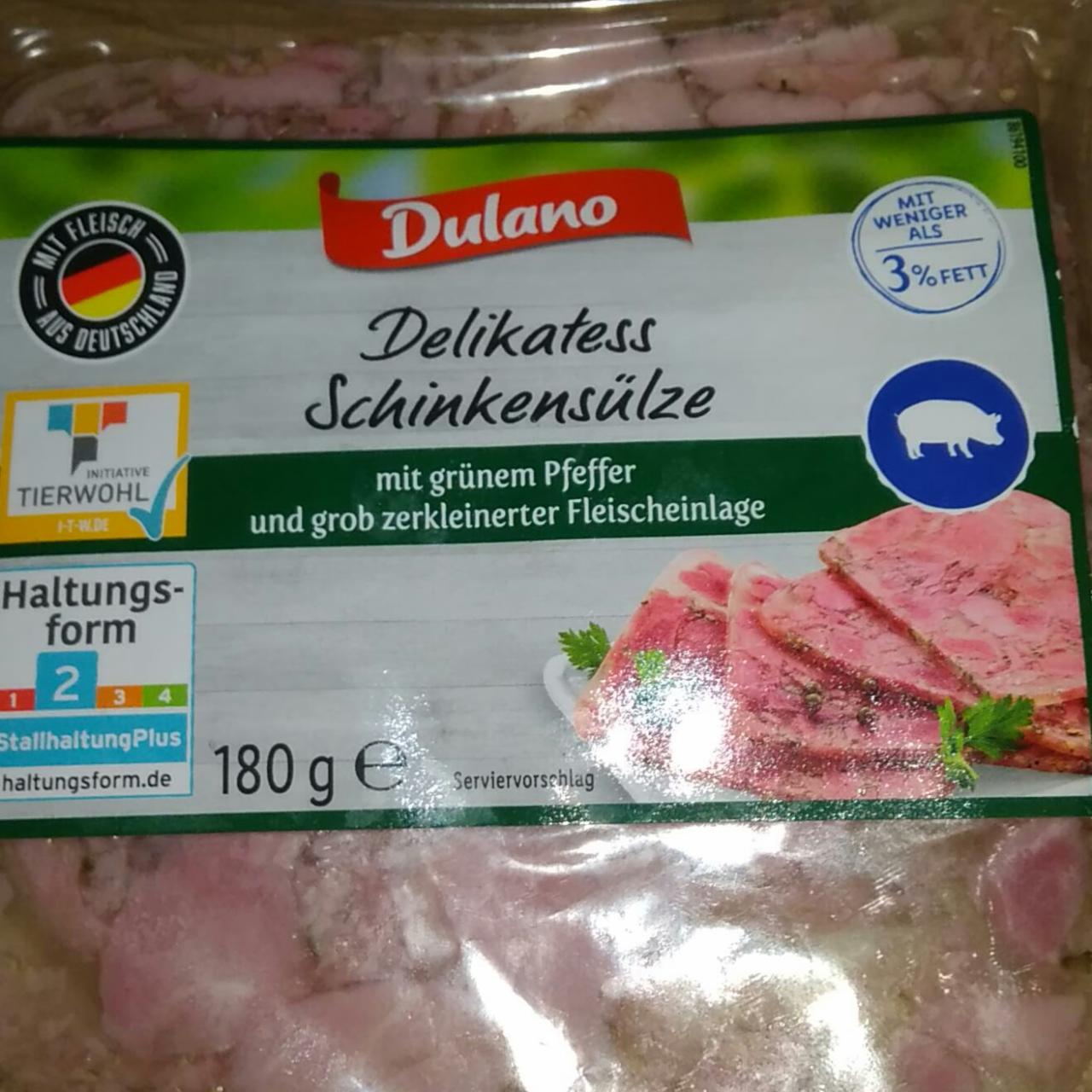 Fotografie - Delikatess Schinkensülze mit grünem Pfeffer Dulano