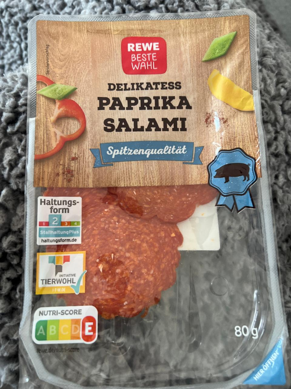 Fotografie - Paprika Salami Rewe beste wahl