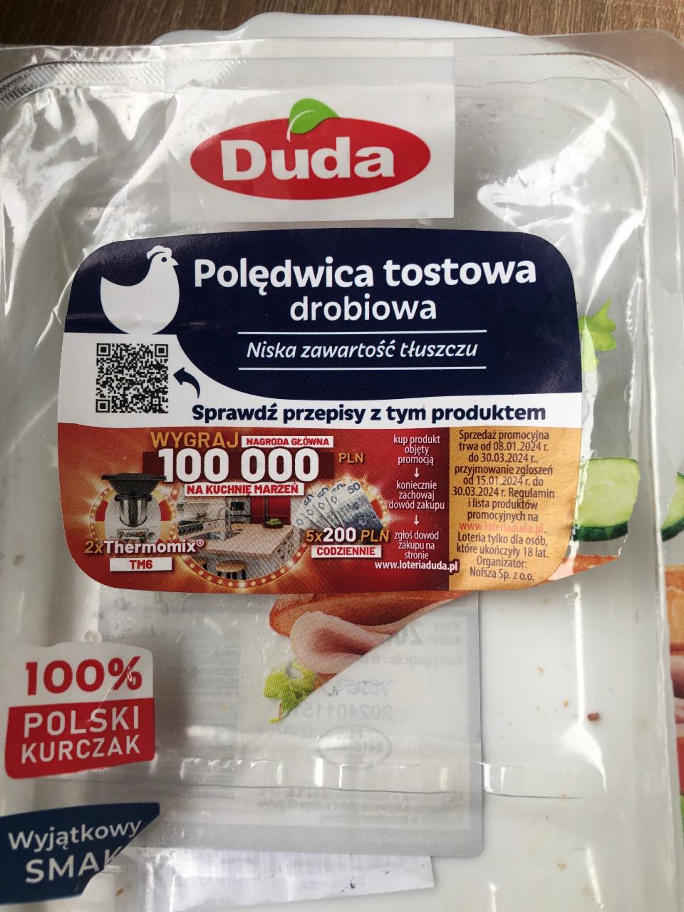 Fotografie - Polędwica tostowa drobiowa Duda