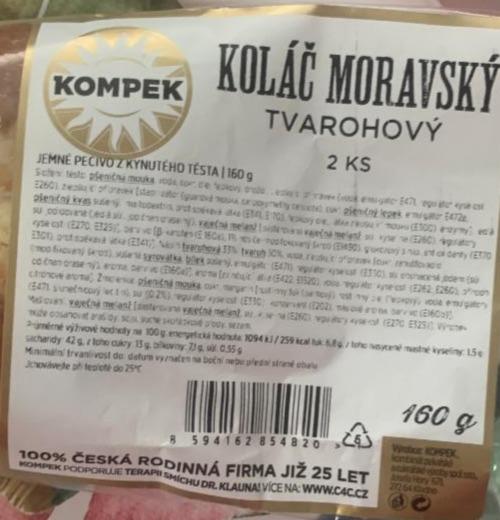 Fotografie - Koláč moravský tvarohový Kompek