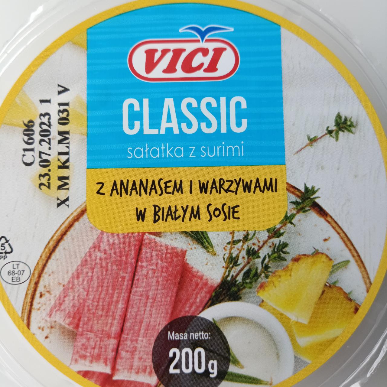 Fotografie - Classic Sałatka surimi z ananasem i warzywami w białym sosie Vici