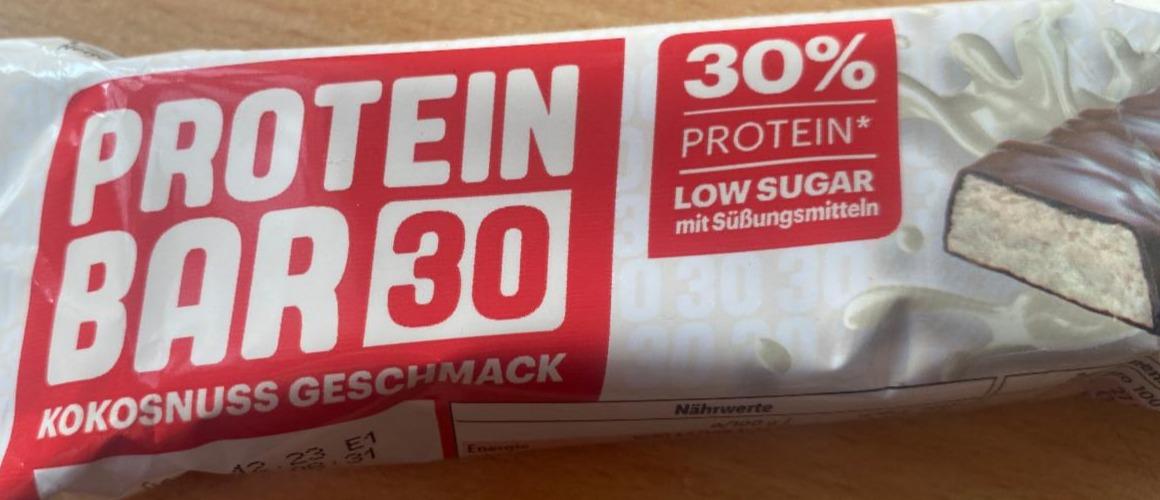 Fotografie - Protein Bar 30 Kokosnuss Geschmack Lidl