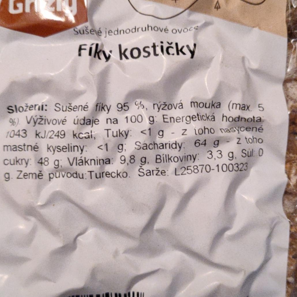 Fotografie - Fíky kostičky Grizly