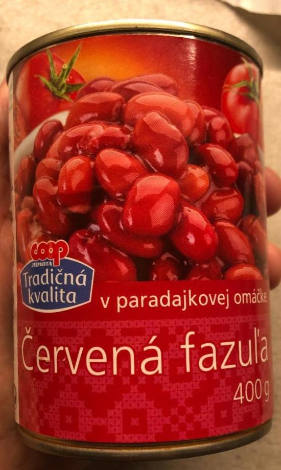 Fotografie - červená fazole v rajčatové omáčce COOP