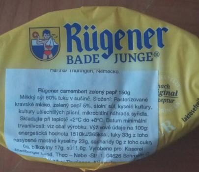 Fotografie - Rügener camembert zelený pepř