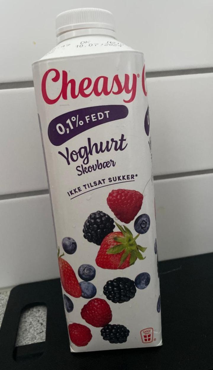 Fotografie - Yoghurt skovbær 0,1% fedt tilsat sukker Cheasy