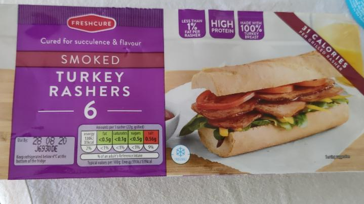 Fotografie - Smoked Turkey Rashers Freshcure Aldi