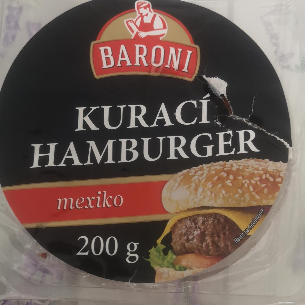 Fotografie - Kurací hamburger mexiko Baroni