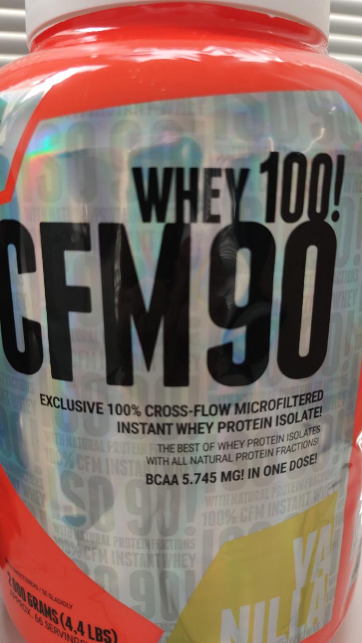 Fotografie - CFM 90 WHEY 100 vanilla Extrifit