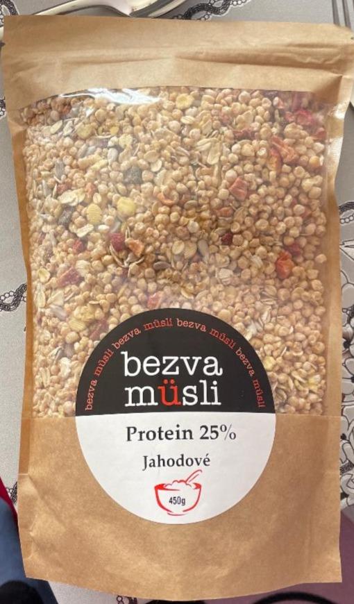 Fotografie - Bezva müsli Protein 25% Jahoda