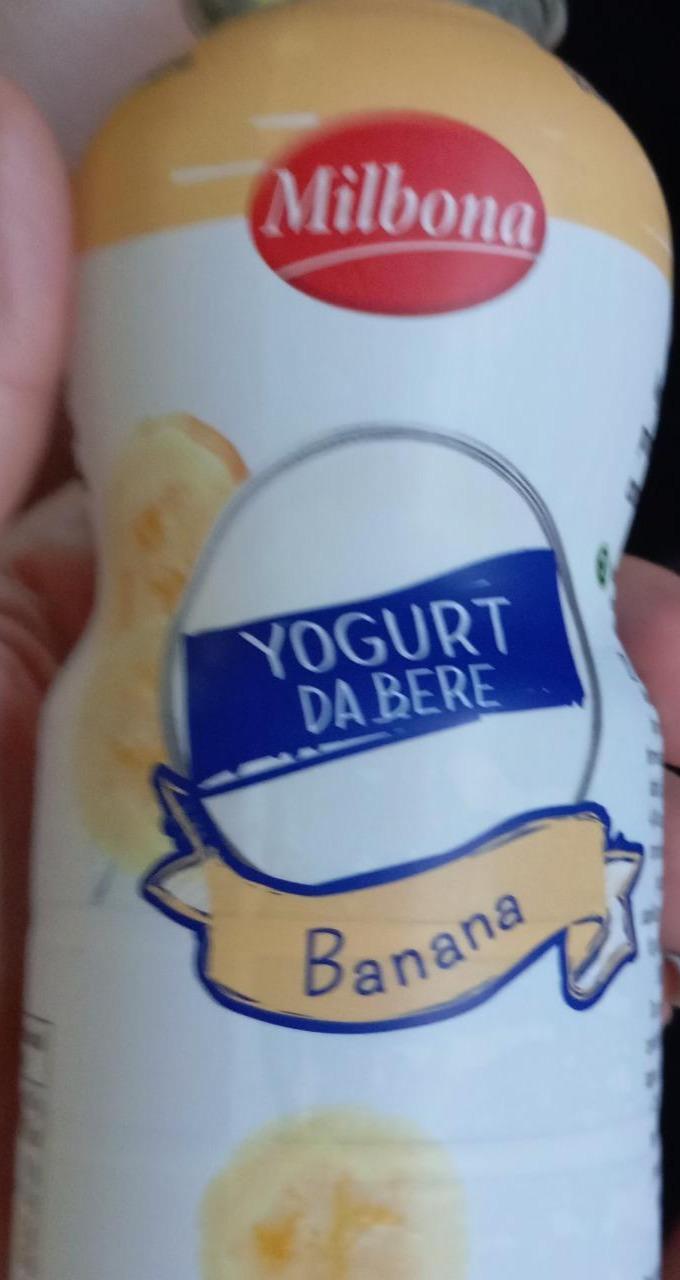 Fotografie - Yogurt da bere banana Milbona