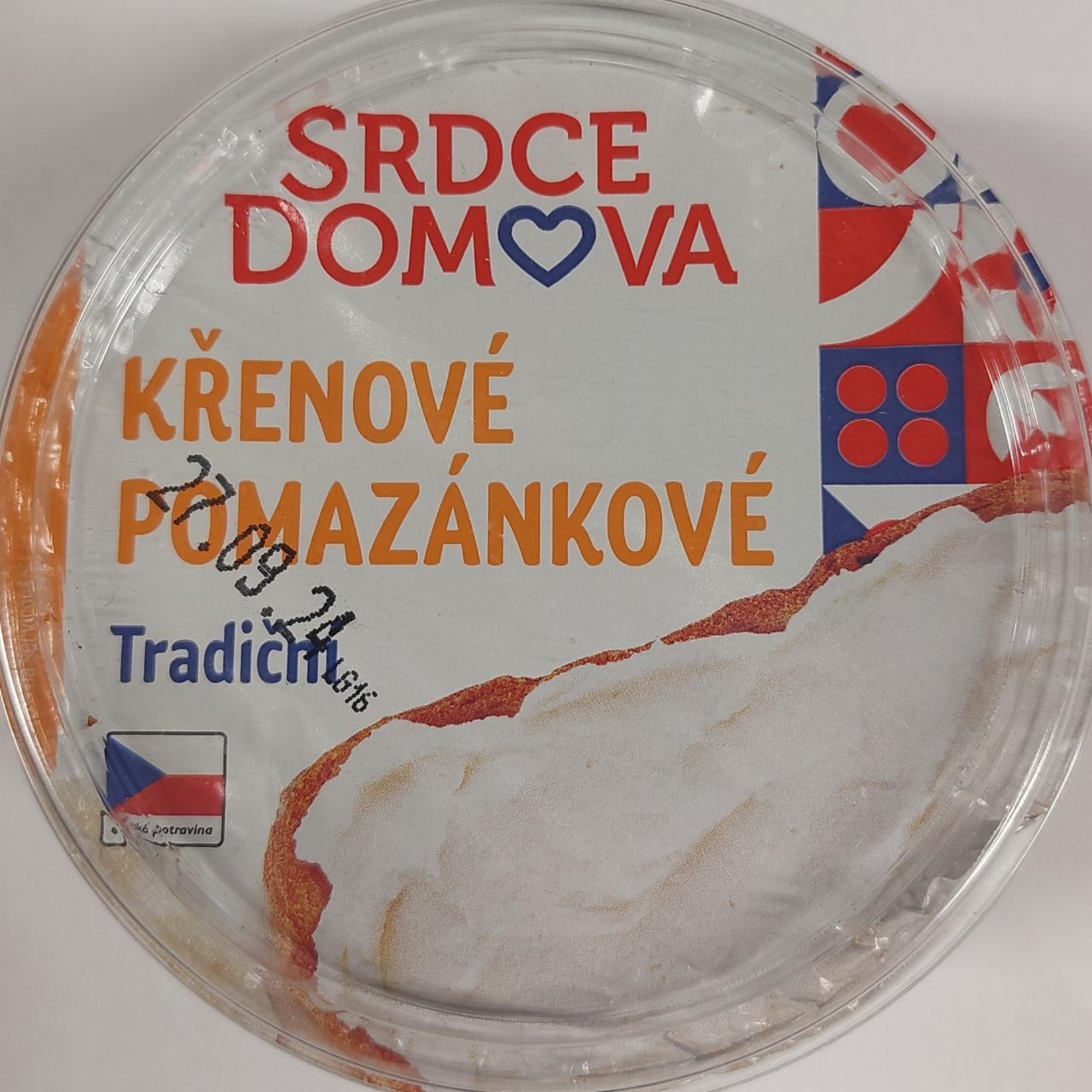 Fotografie - Křenové pomazánkové tradiční Srdce domova