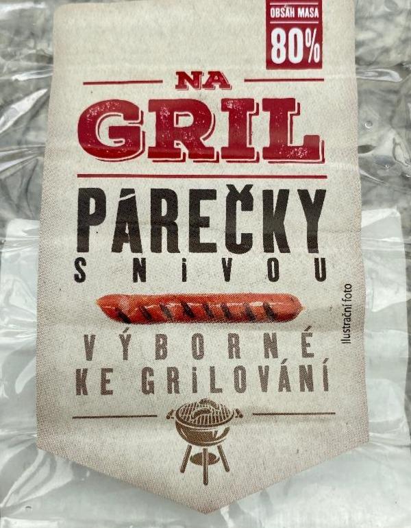 Fotografie - párečky s nivou na gril