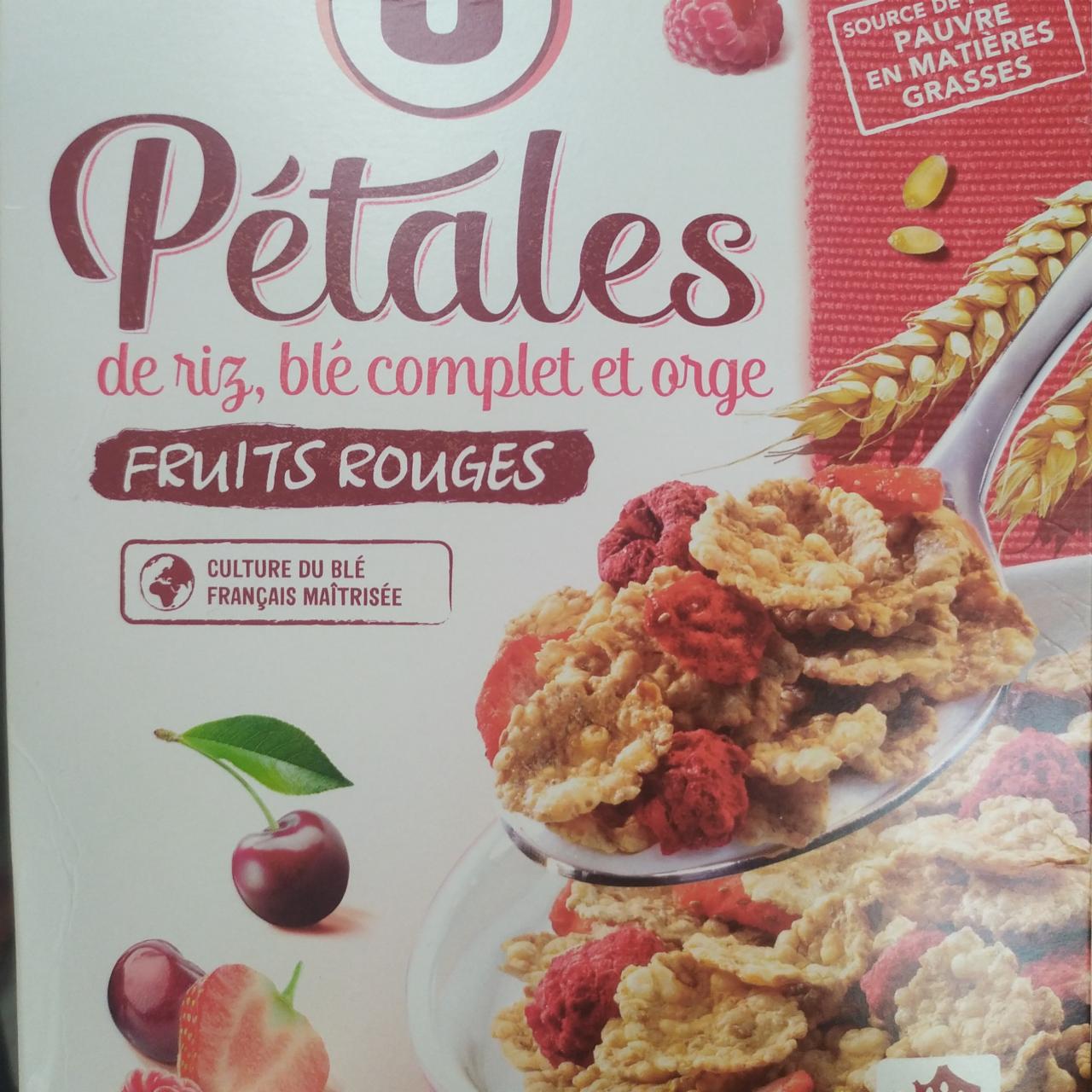 Fotografie - Pétáles de riz, blé complet et orge Fruit Rouges