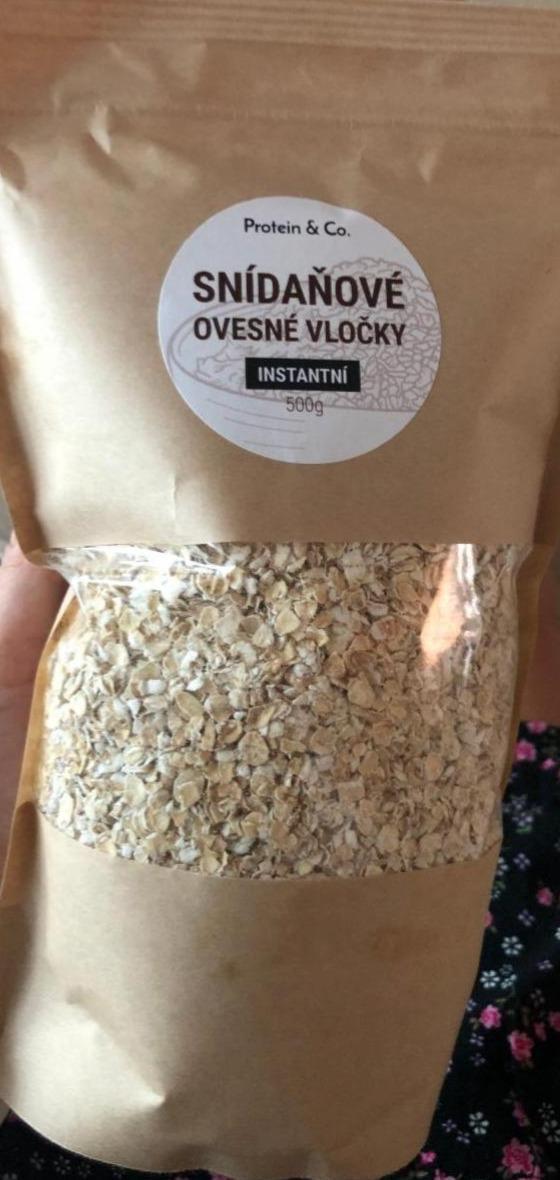 Fotografie - Snídaňové ovesné vločky instantní Protein & Co.