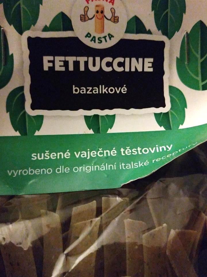 Fotografie - Fettuccine bazalkové sušené vaječné těstoviny Fajna pasta