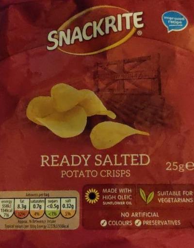 Fotografie - Snackrite Ready salted potato crisps Aldi