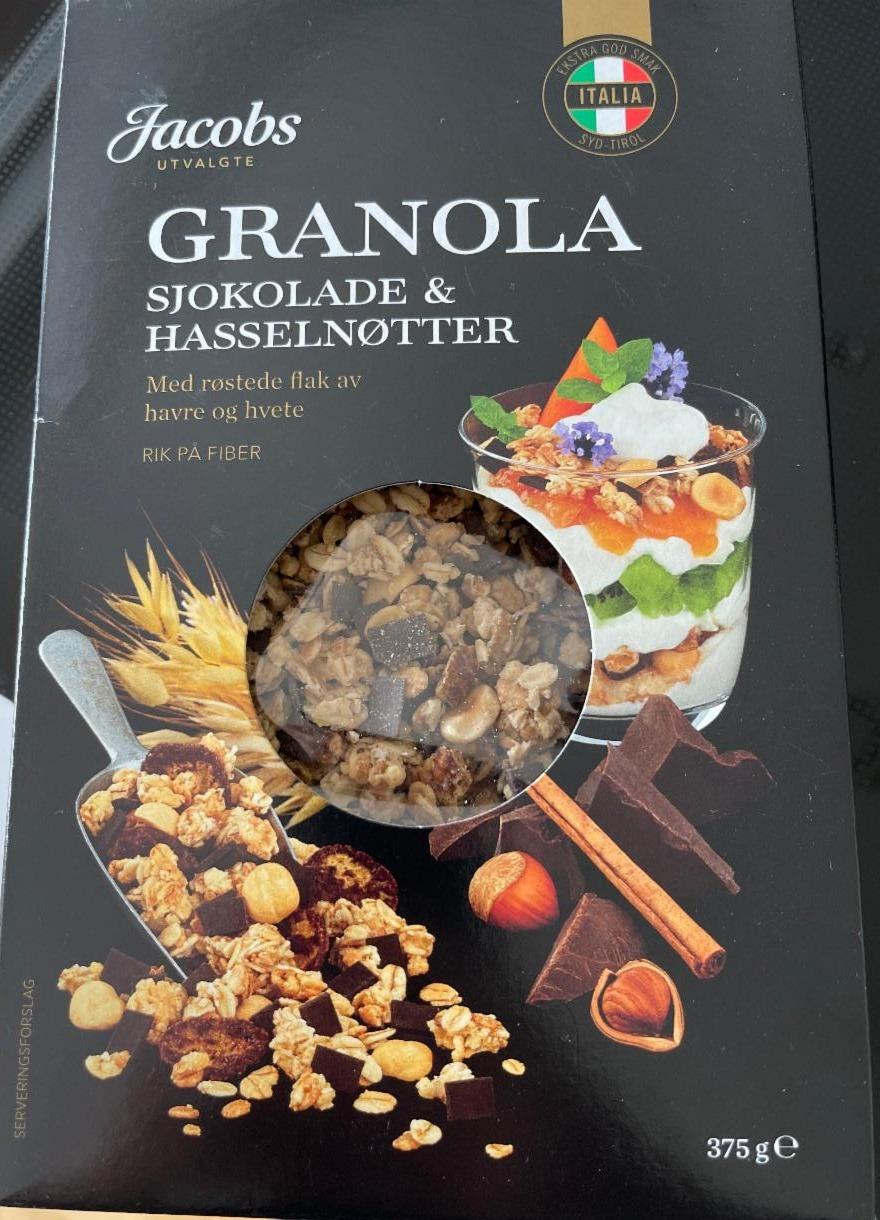 Fotografie - Granola Sjokolade & Hasselnøtter Jacobs