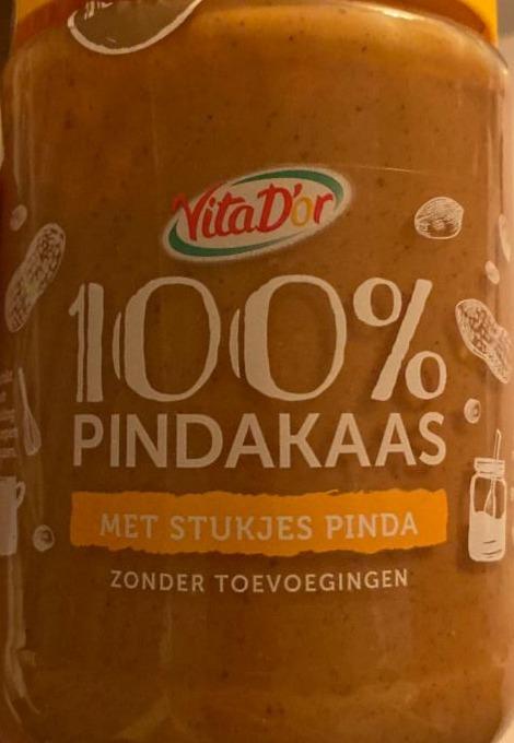 Fotografie - 100% Pindakaas Met stukjes Pinda Vita D´or