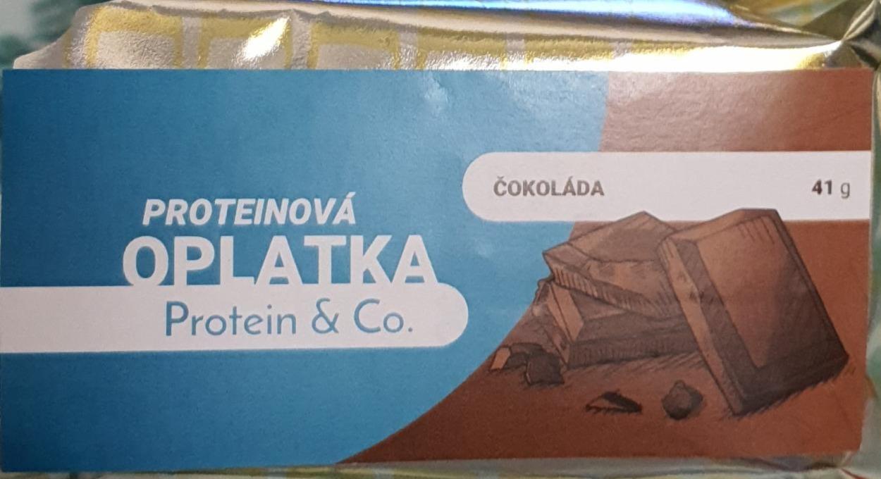 Fotografie - Proteinová oplatka čokoláda Protein & Co.