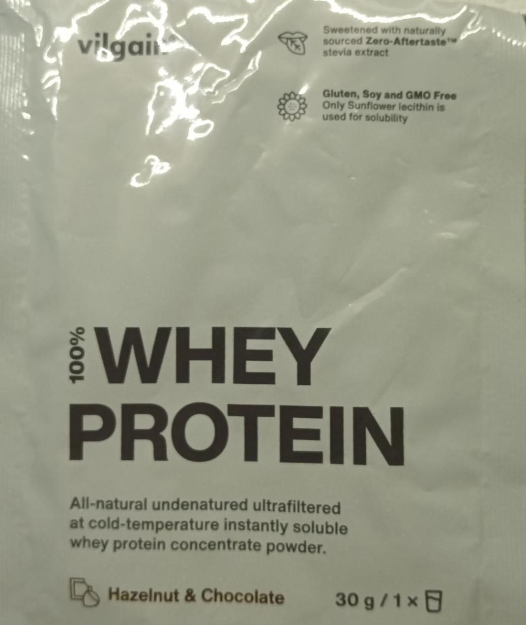 Fotografie - 100% Whey protein hazelnut & chocolate Vilgain