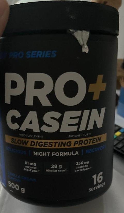 Fotografie - PRO+ CASEIN Vanilla cream Allnutrition