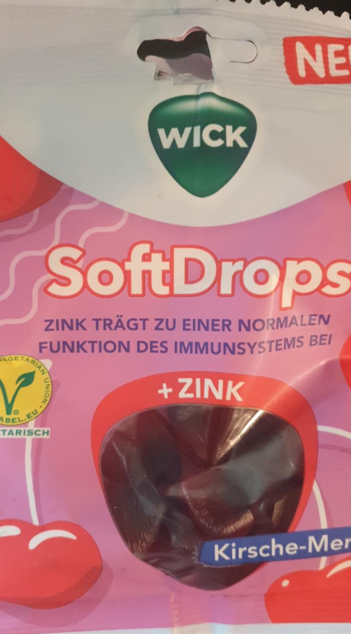 Fotografie - SoftDrops Kirsche & Menthol mit Zink Wick