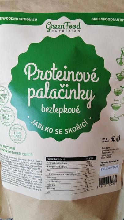 Fotografie - Proteinové palačinky bezlepkové, jablko se skořicí