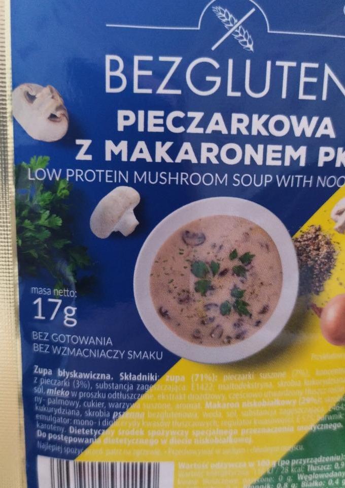 Fotografie - Pieczarkowa z makaronem PKU (houbová polévka s nudlemi) Bezgluten