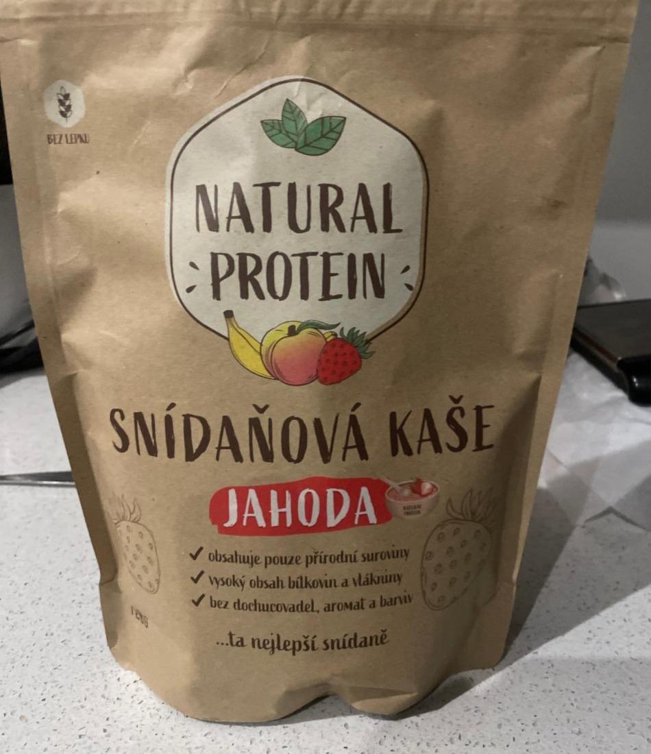 Fotografie - Snídaňová kaše jahoda Natural protein