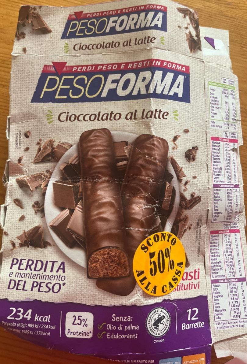 Fotografie - pesoforma al cioccolato al latte