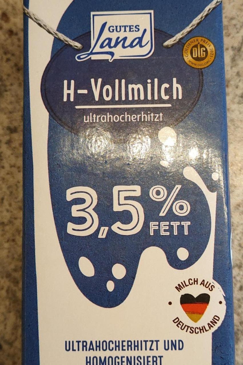 Fotografie - H-Vollmilch ultrahocherhitzt 3,5% fett Gutes Land