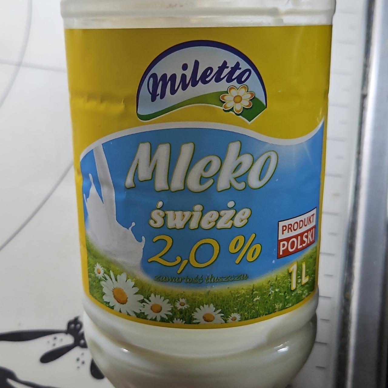 Fotografie - Mleko świeże 2,0% Miletto