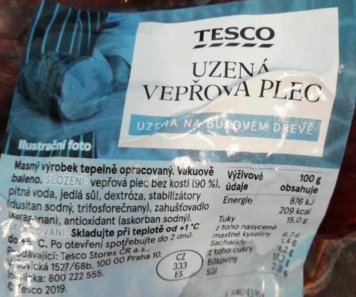 Fotografie - uzená vepřová plec Tesco