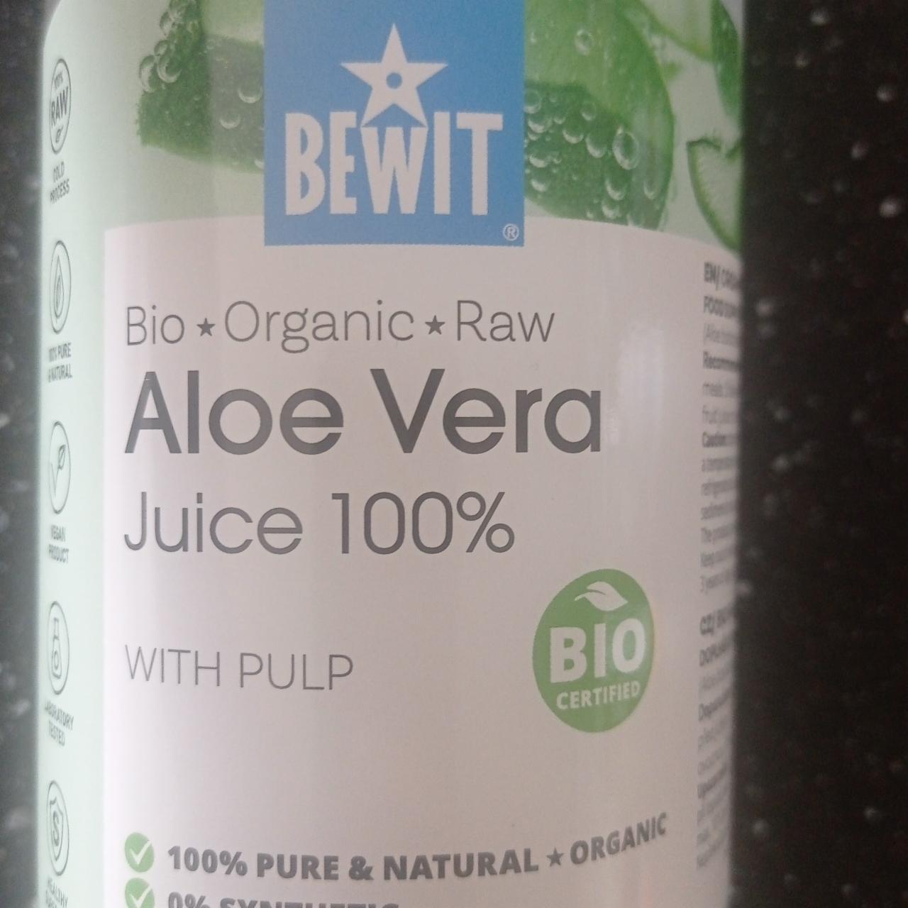 Fotografie - Bio aloe vera juice 100% with pulp Bewit