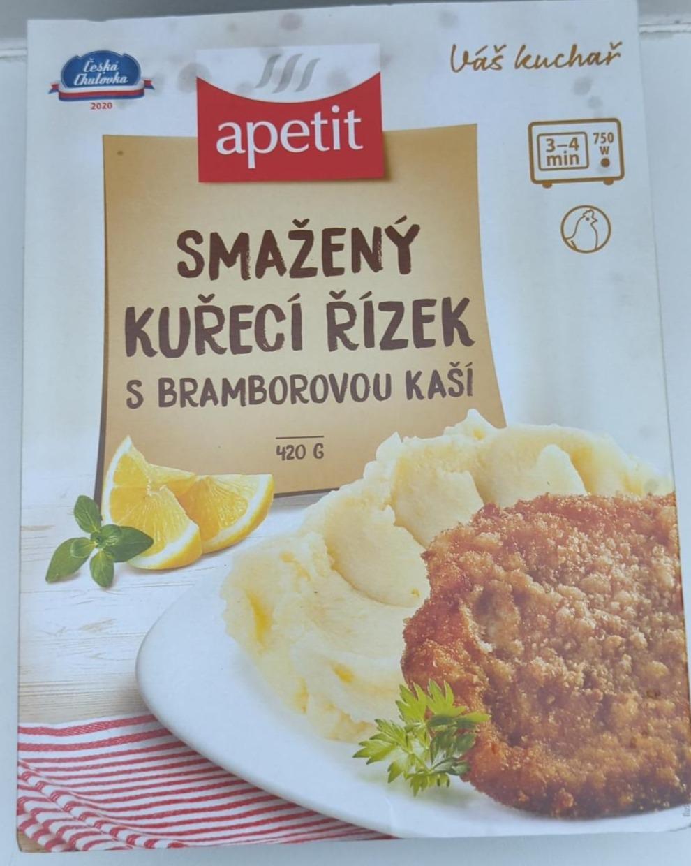 Fotografie - Smažený kuřecí řízek s bramborovou kaší Apetit