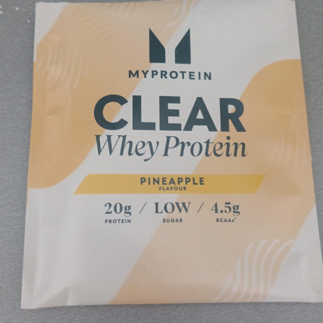 Fotografie - Clear whey protein pineapple Myprotein