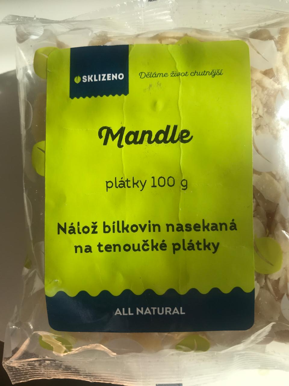 Fotografie - Mandle plátky Sklizeno