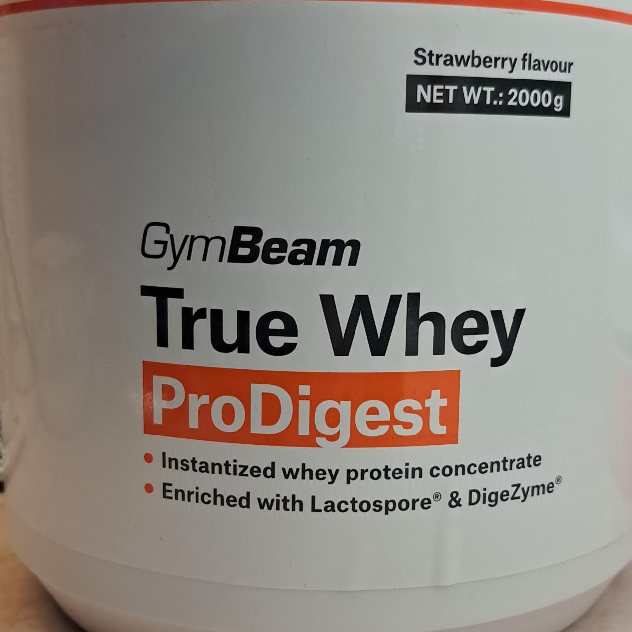 Fotografie - TrueWhey ProDigest strawberry GymBeam